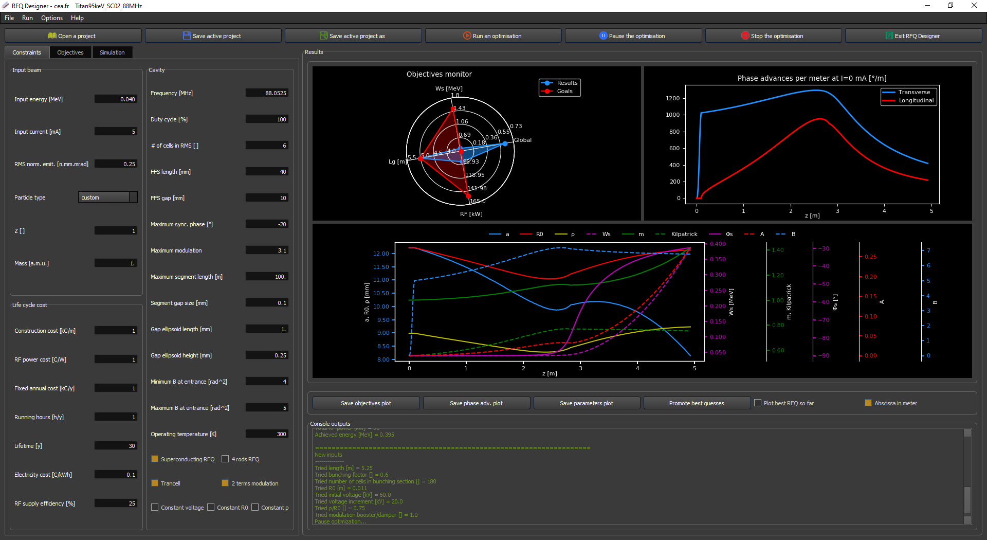 RFQ Designer in action